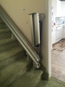 Bruno Hinged Long Island Stairlift